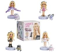 Lana's Life Fit Remix Mini Boutique Figurines - Poupées Mode de 7,6 cm avec 8 Accessoires mystérieux - Mélangez et assortissez Les Cheveux, Les Tenues et Les Bijoux