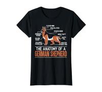 L'anatomie d'un Berger Allemand drôle de Chiot Amoureux des Chiens T-Shirt Graphique avec Valeur