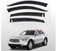 LANAZU Déflecteurs latéraux pour Infiniti QX70 MK2 S51 2013-2017, Déflecteurs de Pluie pour Fenêtre Déflecteurs de Vent, Lot de 4 déflecteurs d'air