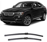 LANAZU Essuie-Glace Silencieux, Balais d'essuie-Glace Avant pour BMW X4 F26 2014-2018,Brosses de vitres de Pare-Brise Facile à Installer