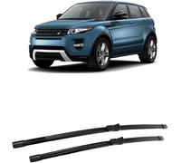 LANAZU Essuie-Glace Silencieux, Balais d'essuie-Glace Avant pour Range Rover Evoque L538 2011-2018,Brosses de vitres de Pare-Brise Facile à Installer