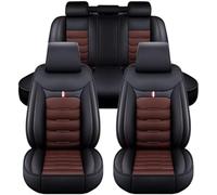 LANAZU Housse de Siège de Voiture en Cuir, pour Alfa Romeo 159 2006-2012 Couvre Sieges pour Avant et Arrière imperméables Protection Interieur Accessoires, Black Coffee