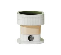 LANAZU Machine à Laver Pliante 10L, Mini Machine à Laver Les sous-vêtements, Portable, adaptée à Un Usage Domestique et en dortoir (Khaki)