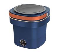 LANAZU Petite Machine à Laver Portable, Machine à Laver Les sous-vêtements déshydratants et Pliables, adaptée aux Voyages et aux Camping-Cars (Blue A)