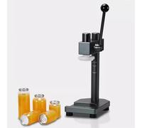 LANAZU Scelleuse Manuelle de canettes, Outil de sertissage commercial réglable en Hauteur, adapté aux Bouteilles et canettes PET de 51mm (A)