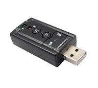 lanbao881 7.1 Channel External USB Audio Sound Card Adapter - Black +Gift(Card Reader) EK01BT@TZA