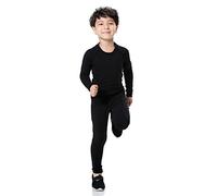 LANBAOSI Ensemble de sous-vêtement Thermique pour Garçon et Fille à Séchage Rapide Tee Shirt Manche Longue&Leggings Set