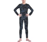 LANBAOSI Ensemble de sous-vêtement Thermique pour Garçon et Fille à Séchage Rapide Tee Shirt Manche Longue&Leggings Set