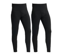 LANBAOSI Lot de 2 Caleçon Long Thermique Homme sous-vêtement Thermique Hiver Ultra Doux Chaude Couche de Base Collant Leggings pour Ski