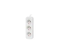 Lanberg - Rallonge lanterne 1,5 m 3 x 230 V blanc câble en cuivre massif