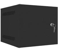 Lanberg 10" rack, montage mural 6U, 280x310 à monter soi-même avec porte métallique (Flat Pack), noir