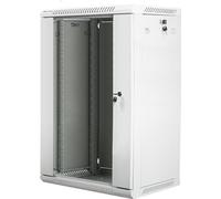 Lanberg 19" 18U 600x450 grey wall-mounted rack installation cabinet (flat pack)