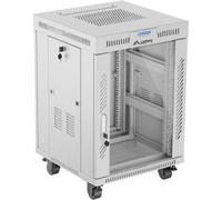 Lanberg 19" Stand Rack Installation Cabinet 15U 600x600 gris LCD glass door (flat pack)