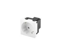 Lanberg AC-4545SW-F-W prise de courant Type F Blanc
