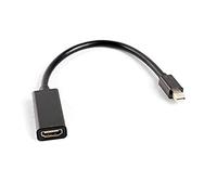 lanberg AD-0005-BK Adaptateur Mini Displayport 1.2 (Mini DP) mâle vers HDMI A (1.3B) avec câble Noir 20 cm
