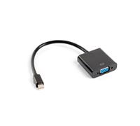 Lanberg AD-0006-BK câble vidéo et adaptateur 0,2 m VGA (D-Sub) Mini DisplayPort Noir