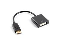 Lanberg AD-0007-BK câble vidéo et adaptateur 0,1 m DisplayPort DVI-D Noir