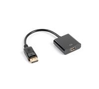 Lanberg AD-0009-BK câble vidéo et adaptateur 0,1 m DisplayPort HDMI Type A (Standard) Noir