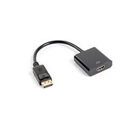 lanberg AD-0009-BK Displayport 1.1A (19 Pin) Male to HDMI (1.4) Female Adapter w