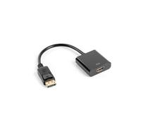 Lanberg AD-0009-BK LANBERG DISPLAYPORT(M) 1.2->HDMI(F) ADAPTER AUF 10CM CABLE S