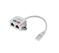 lanberg Ad 0026/S 2X RJ45 Plug to RJ45 Socket Splitter Fast Ethernet T Mount Gre