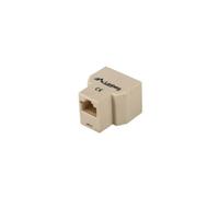 Lanberg Séparateur Voix/Données AD-RJ45-2RJ45-OU Beige, Connecteur RJ45 Femelle/Femelle, 1 port Entrée, 2 ports Sortie, 3 ports Ethernet, Certification CE