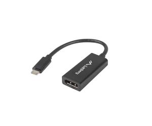 Lanberg AD-UC-DP-01 câble vidéo et adaptateur 0,15 m USB Type-C DisplayPort Noir