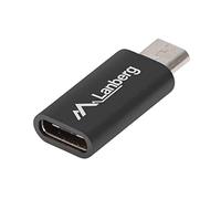 Lanberg Adaptateur AD-UC-UM-02 Micro USB femelle vers USB Type-C mâle Noir