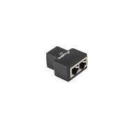 Lanberg ADS-RJ45-2RJ45-OS Diviseur de câble RJ45 Femelle Noir - 1x RJ-45 vers 2x RJ-45 - Type Diviseur - Connecteurs Femelle