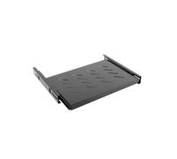 Lanberg AK-1006-B Étagère Ajustable Rack 1U 19" (48.3cm) Noir, Charge Max 60kg, Dimensions 465x350x48mm, Poids 2.64kg