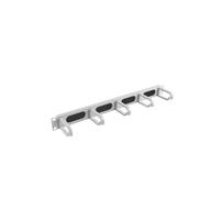 Lanberg AK-1203-S Panneau de Gestion de Câbles 1U Rack 19" (48.3cm) Gris Métal/Plastique, Largeur 482.6mm, Hauteur 44.5mm, Poids 310g