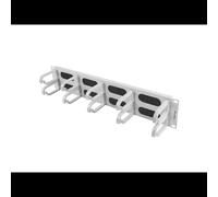 Lanberg AK-1204-S Panneau de Gestion de Câbles Rack 19" 2U, Métal/Plastique Gris, Dimensions 482.6x80x88.9mm, Poids 620g