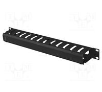 ORGANISATEUR DE CÂBLES 19 1U AVEC COUVERCLE TYPE A NOIR AK-1704-B