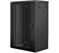 Lanberg armoire de communication en rack 19" 18U, 600x450 à monter soi-même (flat pack), noir