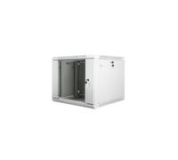 LANBERG Armoire dinstallation suspendue 19 9U 600X600mm grise (porte vitrée) - WF01-6609-10S