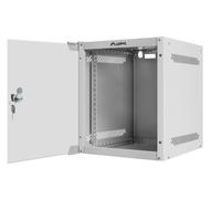 Lanberg Armoire Murale Rack 10 Pouces 6U Acier Gris avec Porte Vitrée et Ventilateur
