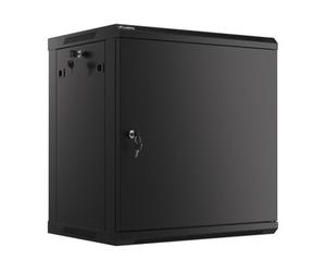 lanberg Armoire Murale Rack 19" 12U/600X450 Flat Pack AUTOENSA Noir PTA Métallique
