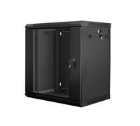 Lanberg Armoire Murale Rack 19 pouces 12U WF01-6412-10B Noir