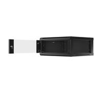 Lanberg Armoire murale WF01-6604-10B 19" 4U Noir IP20 600x600x165 mm jusqu'à 60 kg