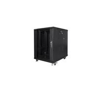 Lanberg Armoire rack FF01-6815-12B 15U 19'' autoportante 848/600/800 mm porte vitrée 800 kg noir