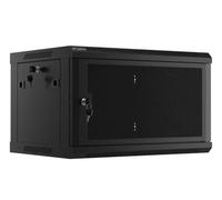 Lanberg Armoire Rack Murale 19" 6u/600 x 450 avec Porte perforée Noir