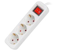 LANBERG Bandes de Marque modèle 3 Bande DE Sorties SCHUKO avec Protection Blanche 1.5M