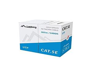 LANBERG BOBINA CAT.5E UTP 305M SOLID CCA ROJO