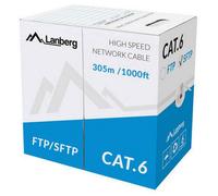 lanberg bobine de cable reseau cat 6 sftp solid cu cpr fluke passed 305 m
