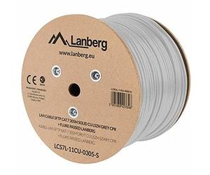 Lanberg BOILE Cat.7 SFTP 305M Solid CU LSZH CPR + Fluke a passé Gris