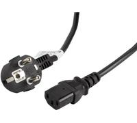 Lanberg CA-C13C-11CC-0030-BK LANBERG CEE 7/7->IEC 320 C13 3M VDE SCHWARZES STROMKABEL