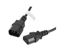 Lanberg CA-C13E-10CC-0018-BK LANBERG IEC 320 C13->C14 1.8M SCHWARZES STROMKABEL VERLÄNGER