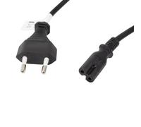 Lanberg CA-C7CA-11CC-0030-BK câble électrique Noir 3 m CEE7/16 Coupleur C7