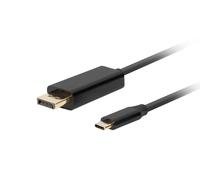 Adaptateur USB C vers DisplayPort Lanberg CA-CMDP-10CU-0010-BK Noir 1 m