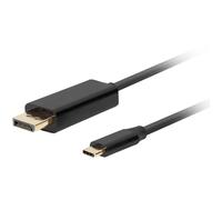 Lanberg CA-CMDP-10CU-0030-BK câble vidéo et adaptateur 3 m USB Type-C DisplayPort Noir